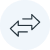 icon of two arrows facing opposite directions