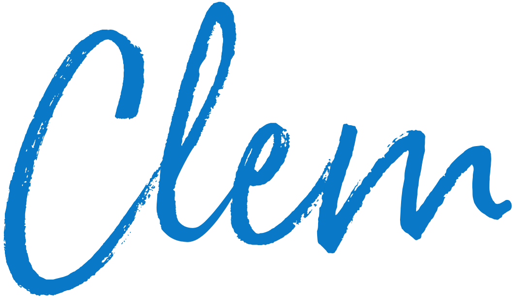 "Clem" in a handwritten font